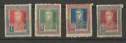 San Martin Sobrecarga Muestra Gj 590-593 - Ungebraucht