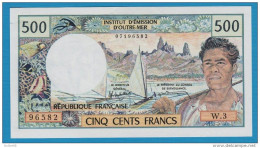 FRANCE POLYNESIE TAHITI Papeete 500 Francs 1985 Série W.3 - Territoires Français Du Pacifique (1992-...)