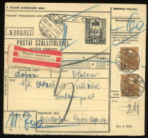 ÓZD 1932. Csomagszállító , Arcképek 2*30f, "Romló "tartalmú"  Miskolcra - Covers & Documents