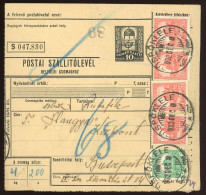 PÜSPÖKLELE 1932. Szép Csomagszállító Budapestre, Hangya - Covers & Documents