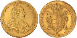 2 Souverain D`or 1749, Antwerpen. 11,09 G. Vorzüglich, Min. Kratzer Und Etwas Berieben. Herinek 330. Friedberg 130. - Gold Coins