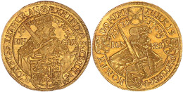 Dukat 1630, Auf 100 Jahre Reformation. 3,46 G. Vorzüglich/Stempelglanz, Winz. Kratzer, Prachtexemplar. Friedberg 2702. - Other & Unclassified