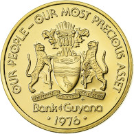 Guyana, Cent, 1976, Franklin Mint, BE, Laiton, FDC, KM:37 - Guyana