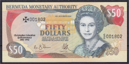Delcampe - 50 Dollars 12.10.1992. KN. 001802. I. Pick 40a. - Bermudas