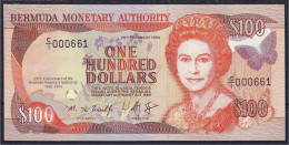 Delcampe - 100 Dollars 20.2.1994. KN. 000661. I. Pick 46a. - Bermudas