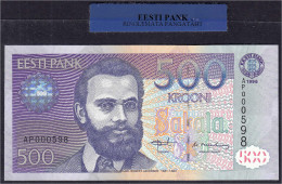 Delcampe - Eesti Bank, 500 Kronen 1996. In Original Folie Der Eesti Bank. I. Pick 81a. - Estonia