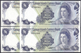 Delcampe - 4x 1 Dollar L.1974 (1985). I. Pick 5a, 5c, 5e, 5f. - Isole Caiman