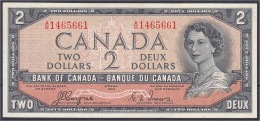 Delcampe - 2 Dollar 1954. Devils 's Face. II+ Pick 67. - Canada