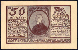 Kathol.-Gesellenverein. 50 Pfg. Kunst Und Gewerbeschau 10.-21.9.1921. I- Lindman 708. - Lokale Ausgaben