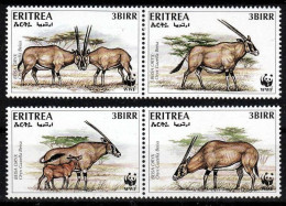 (021) Eritrea  WWF / Fauna / Animals / Animaux / Tiere ** / Mnh  Michel 87-90 - Eritrea