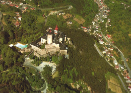 FORCHTENSTEIN CASTLE, TOWER, AERIAL VIEW, LANDSCAPE, POSTCARD, AUSTRIA - Forchenstein