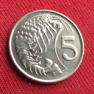 Cayman Islands 5 Cents 1990 KM# 88 Lt 1784 Iles Caymans Caimão Caiman Islas - Iles Caïmans
