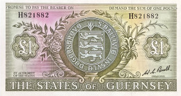 Guernsey 1 Pound, P-45c (1969) - UNC - Guernsey