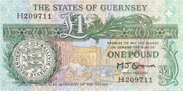 Guernsey 1 Pound, P-48b (1980) - UNC - Guernsey
