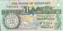Guernsey 1 Pound, P-52c (1991) - UNC - T001543 - Guernsey