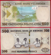 Rwanda 500 Francs 2019 P-42 "Banki Nkuru Y'u" UNC - Rwanda