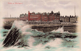 [-5%] ROYAUME UNI - Angleterre - Blackpool - Storm At Blackpool - Carte Postale Ancienne - Blackpool