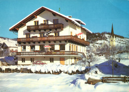 WAGRAIN, HOTEL ZUR SONNE, CHURCH, TOWER, CAR, UMBRELLA, POSTCARD, AUSTRIA - Wagrain