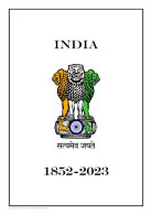 Stamps Album Pages INDIA 1852-2023 Printable Files - Ilustrated Color (478 Pages) - Anglais