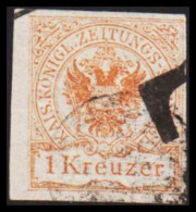 1890. ÖSTERREICH. Zeitungsstempelmarken 1 Kreuzer. Interesting Cancel.  - JF549895 - Journaux
