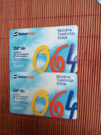 Servia 2 Prepaidcards 250 Din +500 Din  Used Rare - Yugoslavia
