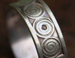Bague Bretonne Années 70 "motifs Celtiques" Argent 800 T55 Anello Anillo - Celtic Silver Ring - Silberring - Bretagne - Bagues