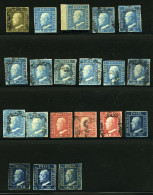 Italië, Sicilië 23 Stuks Op Stockkaart Sass. Cat.ca. 7700 - Other & Unclassified