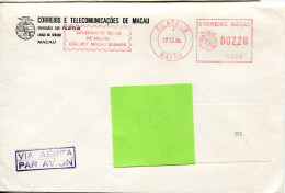 X3308 Macau Red Meter Freistempel Filatelia 1984 - Briefe U. Dokumente
