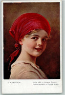 39171193 - Kinderportraet  Maedchen Mit Kopftuch AK - Muttich, C.V.