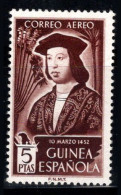 Guinée Espagnole 1952 Mi. 282 Neuf * MH 100% Poste Aérienne 5 Pta, Roi Ferdinand - Spanish Guinea