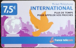 Carte De Recharge - Ticket Téléphone International – Bird 7,5€ France 2007 ~192 - 2007