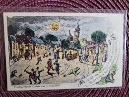 Gruss Aus Grinzing ,  Grinzing Wie Wunderlich Siehst Du Aus , Hommes Saoul , Ivrogne , Rare - Grinzing