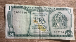 Malta，1 Liri ，1967，pick 31b，VF Condition - Isole Caiman