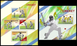 Delcampe - Togo 2014 MNH MS+SS, Cricket Sports - Cricket