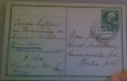 ! 1911 österreichische Ganzsache Prag Weinberge, A.d. Große Berliner Kunstausstellung, LAS,  Autograph Oscar Rex, Maler - Schilders & Beeldhouwers