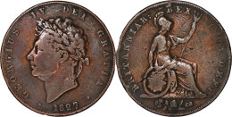 UK - 1827 - Half Penny - George IV - 23-226 - C. 1/2 Penny