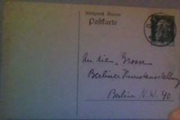 ! 1912,  Bayern Ganzsache Aus Dachau An Die Große Berliner Kunstausstellung, LAS,  Autograph Sabine Graef - Schilders & Beeldhouwers
