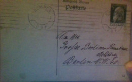 ! 1912,  Bayern Ganzsache Aus München An Die Große Berliner Kunstausstellung, L.A.S.,  Autograph Ludwig Voss, Maler - Schilders & Beeldhouwers