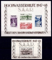 Sarre - Blocs 1 & 2 - Neufs Sans Charnières - Sarre - Blocks 1 & 2 - MNHs - Blocks & Sheetlets