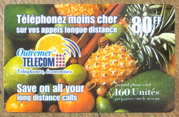 GUYANE OUTREMER TELECOM UT TELEFONKARTE SCHEDA TARJETA PHONECARD PREPAID PREPAYÉE CALLING - Guyana