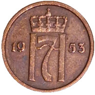 Norway - 1 öre - 1953. - Norvège
