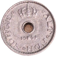 Norway - 10 öre - 1951. - Norvège