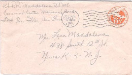 Mariana Islands U.S. 6c Monoplane Air Envelope 1945 U.S. Navy Transient Center Mariana's Area Mariana Islands Concession - Mariannes