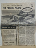 Assembly Instructions Notices De Montage Depliant AURORA Fighters P61 BLACK WIDOW - Other & Unclassified