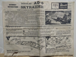 Assembly Instructions Notices De Montage Depliant REWELL Douglas AD-6 SKYRAIDER - Other & Unclassified