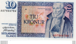 Islande Billet De 10 KRONUR 29 Mars 1961 NEUF - Islande