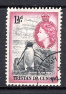 Tristan Da Cunha 1954 QEII Pictorials - 1½d Rockhopper Penguin Used (SG 16) - Tristan Da Cunha