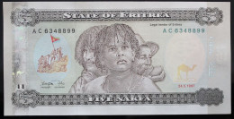 Erythrée - 5 Nakfa - 1997 - PICK 2 - NEUF - Eritrea