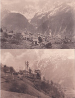 418/ 2x Soglio, Montagne Di Bregaglia - Soglio
