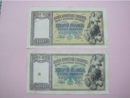 Albania 2 X 100 Franga ND 1939 (1) - Albania